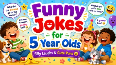 Funny Jokes for 5 Year Olds: Silly Laughs & Cute Puns 😄