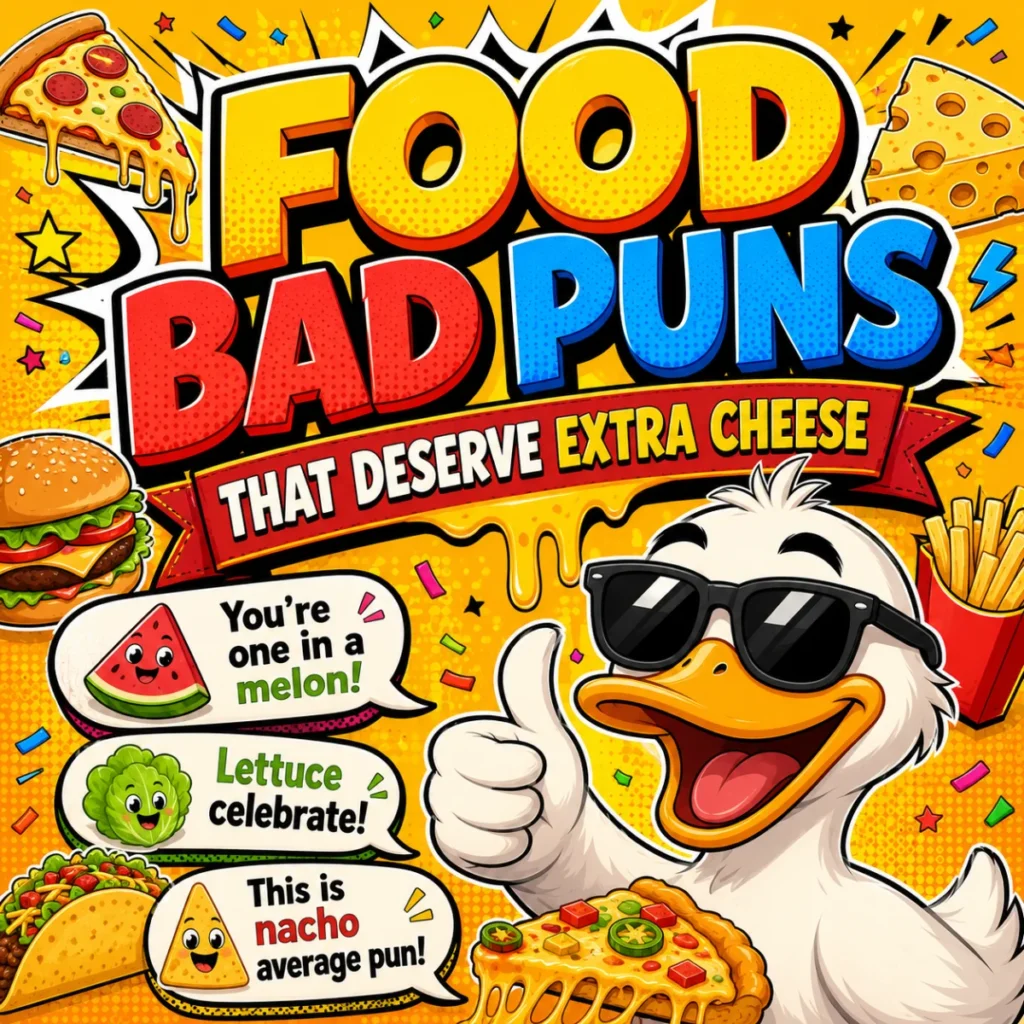 🍕 Food Bad Puns That Deserve Extra Cheese