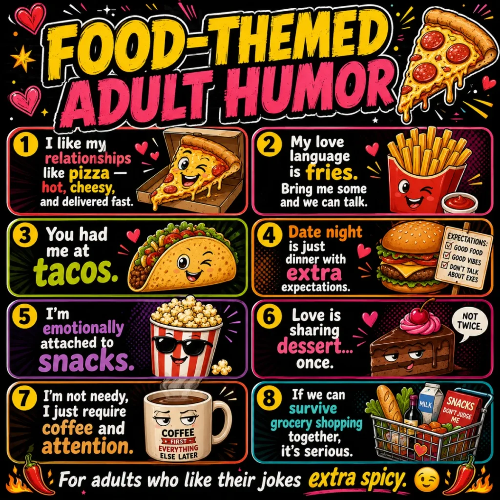🍕 Food-Themed Adult Humor
