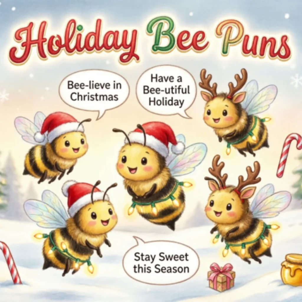 🎄 Holiday Bee Puns