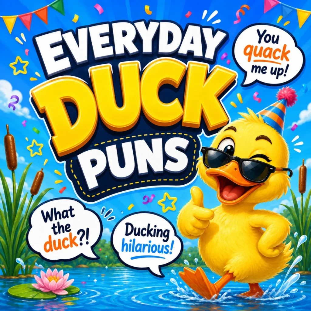 🎉 Everyday Duck Puns