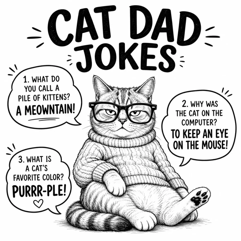 🐱 Cat Dad Jokes That Are Delightfully Silly