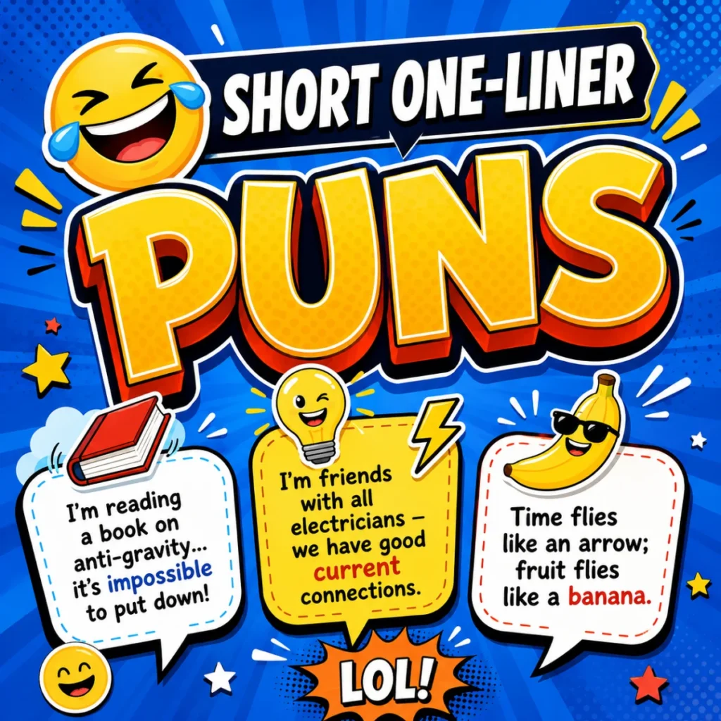 😂 Short One-Liner Puns
