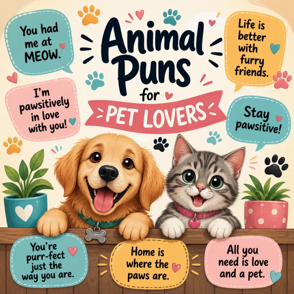 Animal Puns for Pet Lovers 🐕🐈