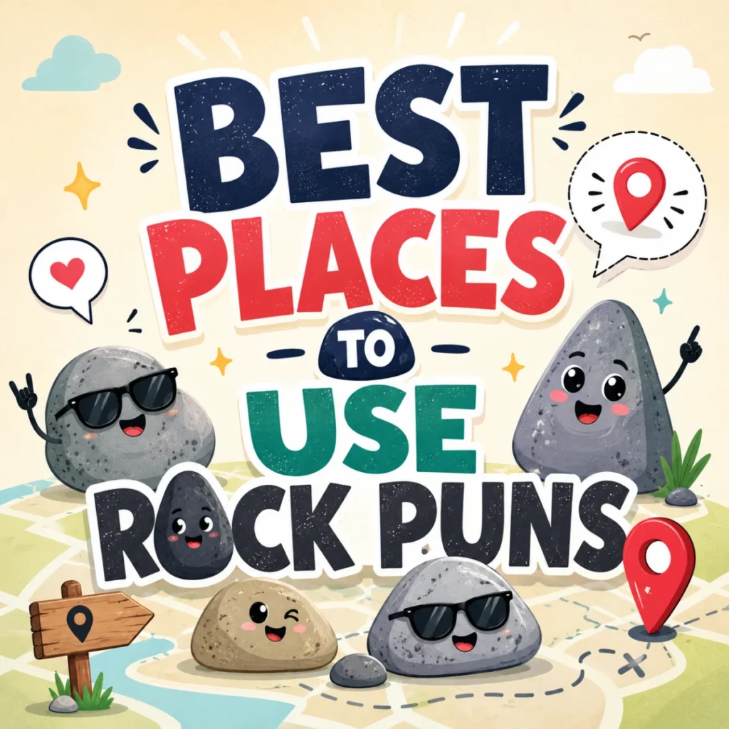 Best Places to Use Rock Puns 📍