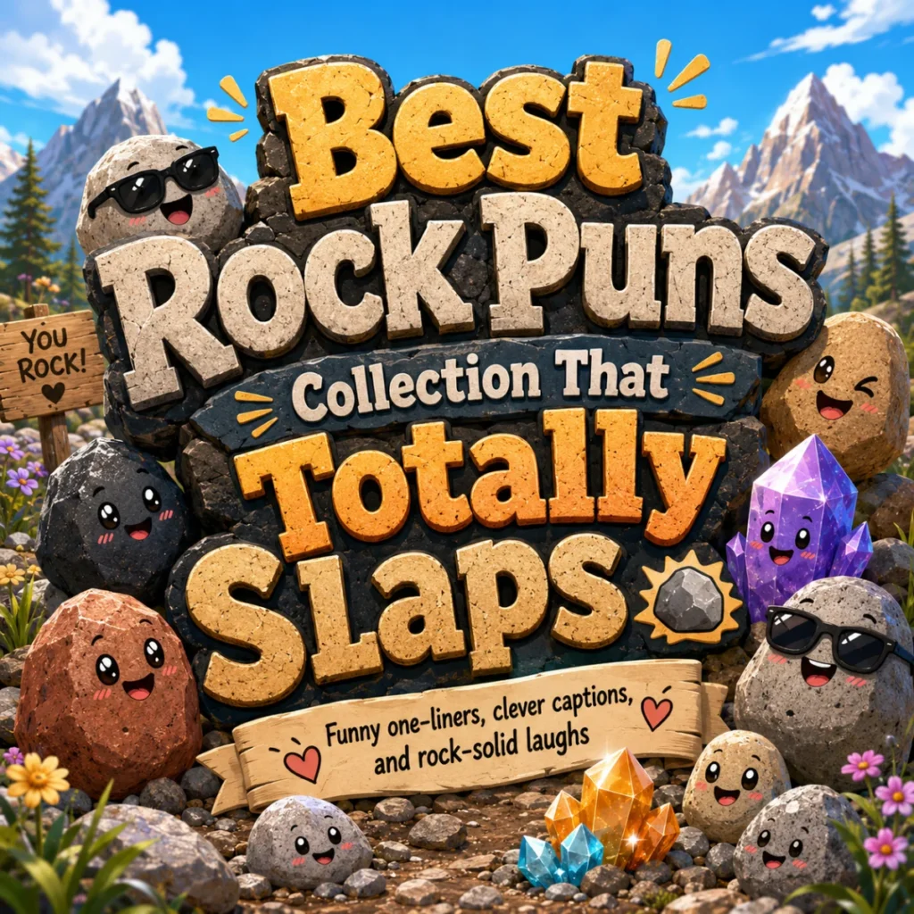 Best Rock Puns Collection That Totally Slaps 🪨