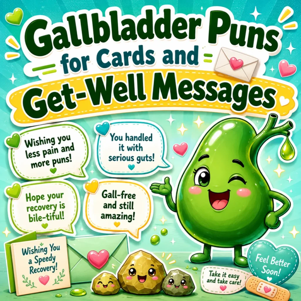 Gallbladder Puns for Cards and Get-Well Messages 💌