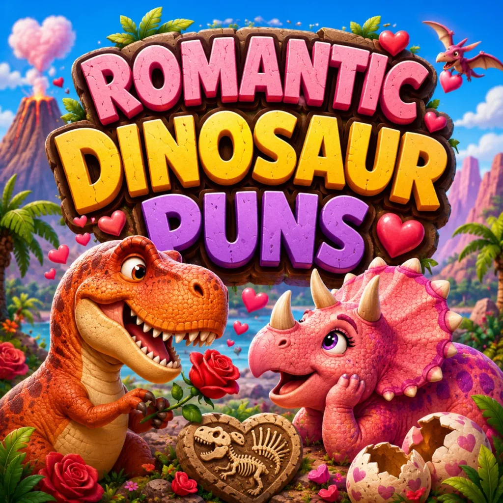 Romantic Dinosaur Puns 💘