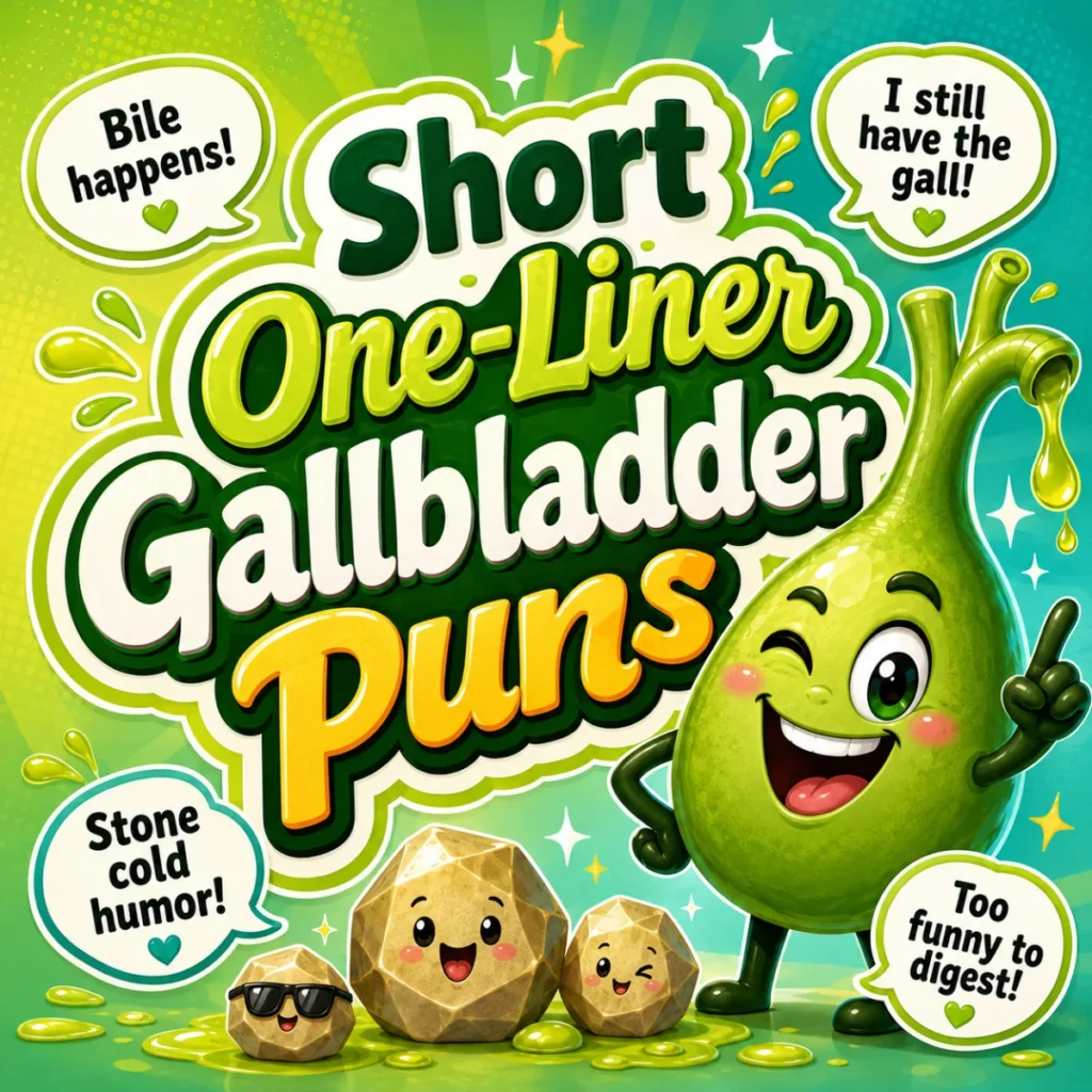 Short One-Liner Gallbladder Puns 😄