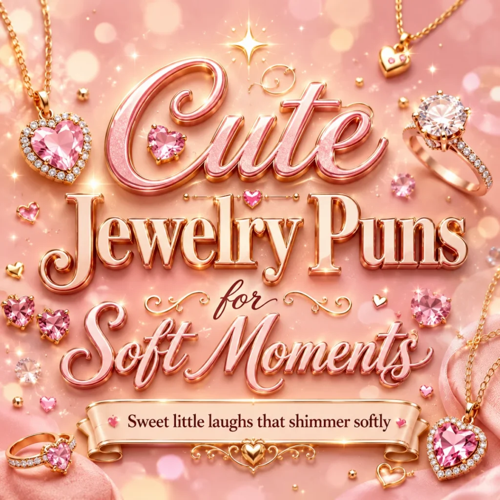 💫 Cute Jewelry Puns for Soft Moments