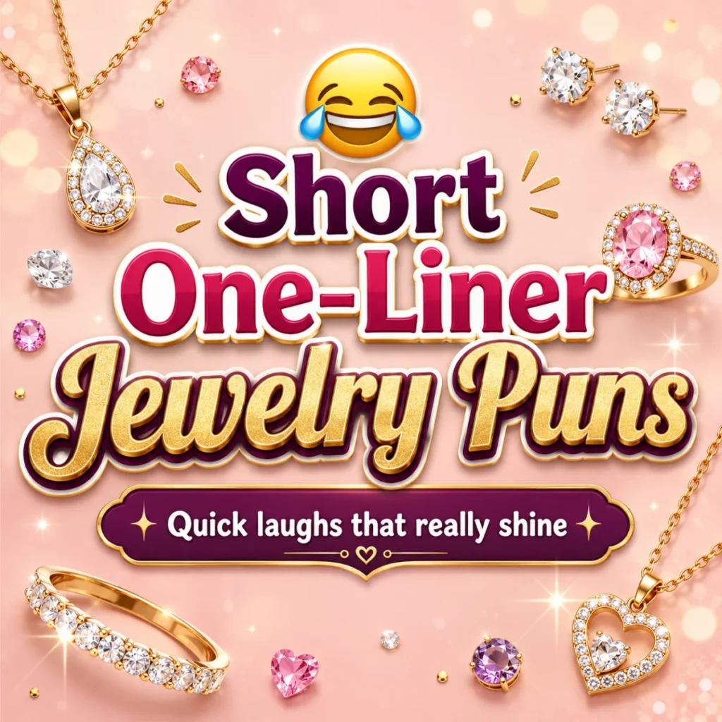😂 Short One-Liner Jewelry Puns