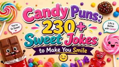 Candy puns 230+ sweet jokes to make you smile with colorful candy and chocolate