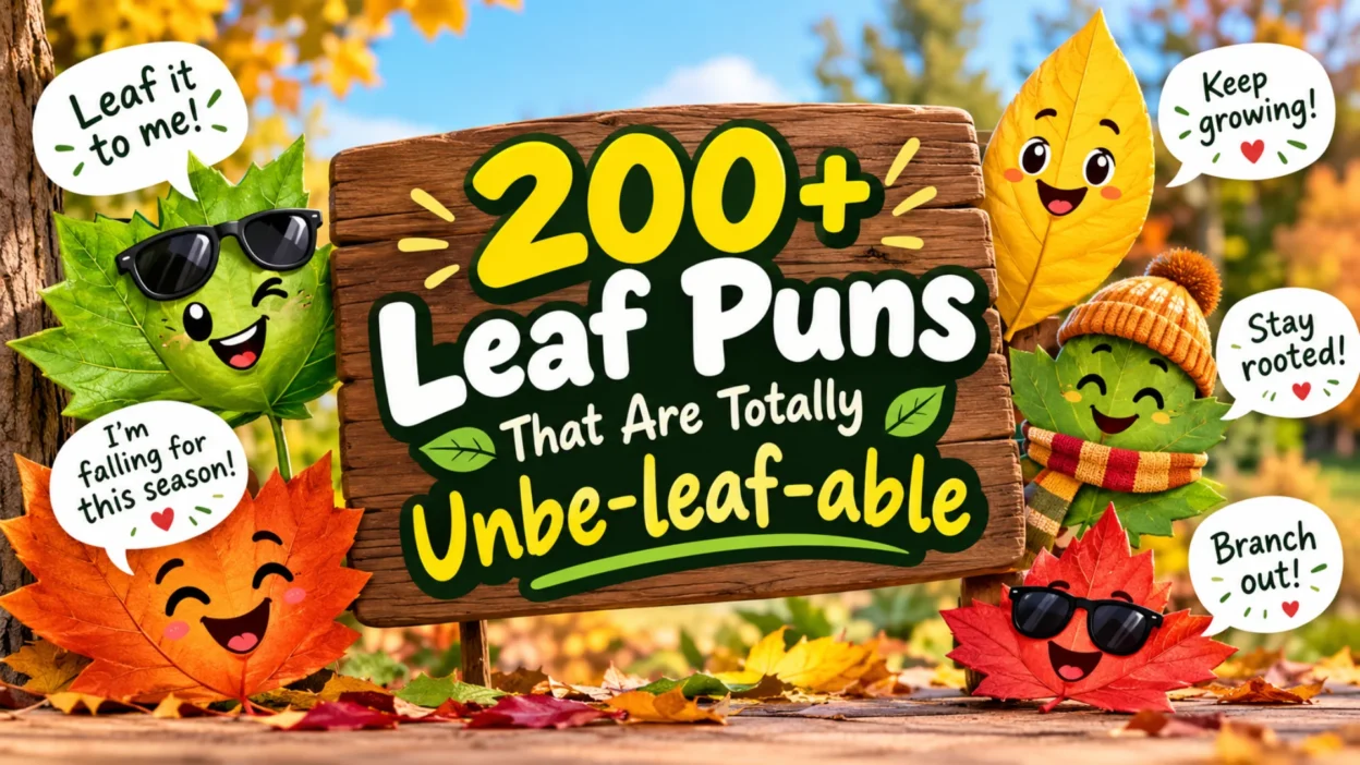 200+ leaf puns that are totally unbe-leaf-able