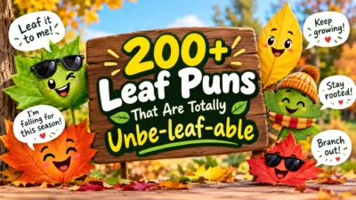 200+ leaf puns that are totally unbe-leaf-able