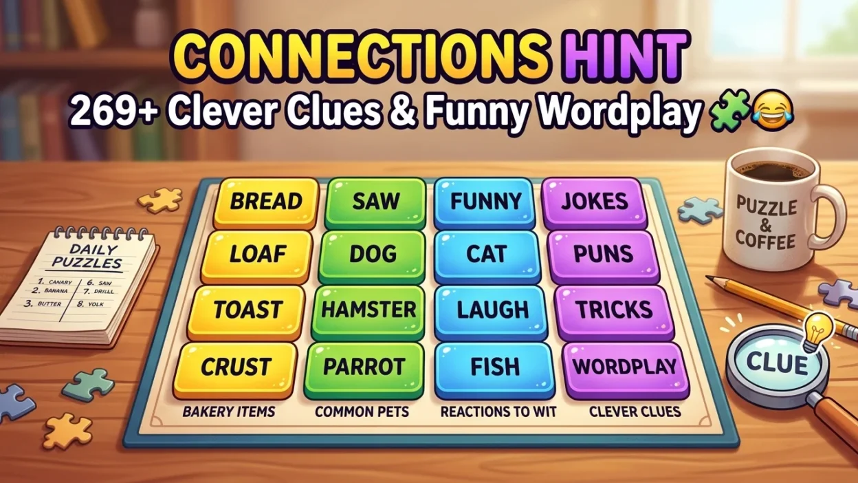 Connections Hint: 269+ Clever Clues & Funny Wordplay