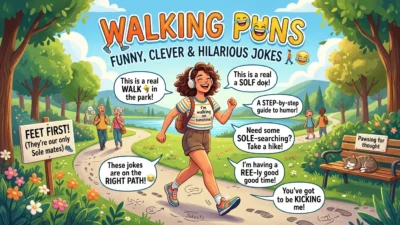 Walking Puns: Funny, Clever & Hilarious Jokes