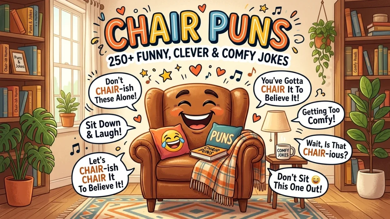 Chair Puns: 250+ Funny, Clever & Comfy Jokes
