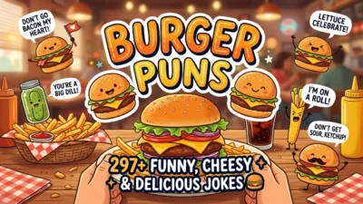 Burger Puns: 297+ Funny, Cheesy & Delicious Jokes