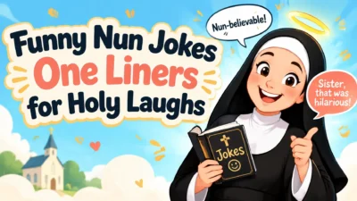 Funny nun jokes one liners for holy laughs