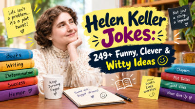 Helen Keller Jokes: 249+ Funny, Clever & Witty Ideas