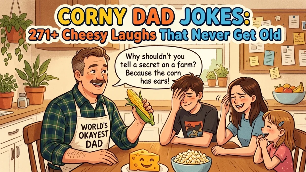 Corny Dad Jokes: 271+ Cheesy Laughs That Never Get Old