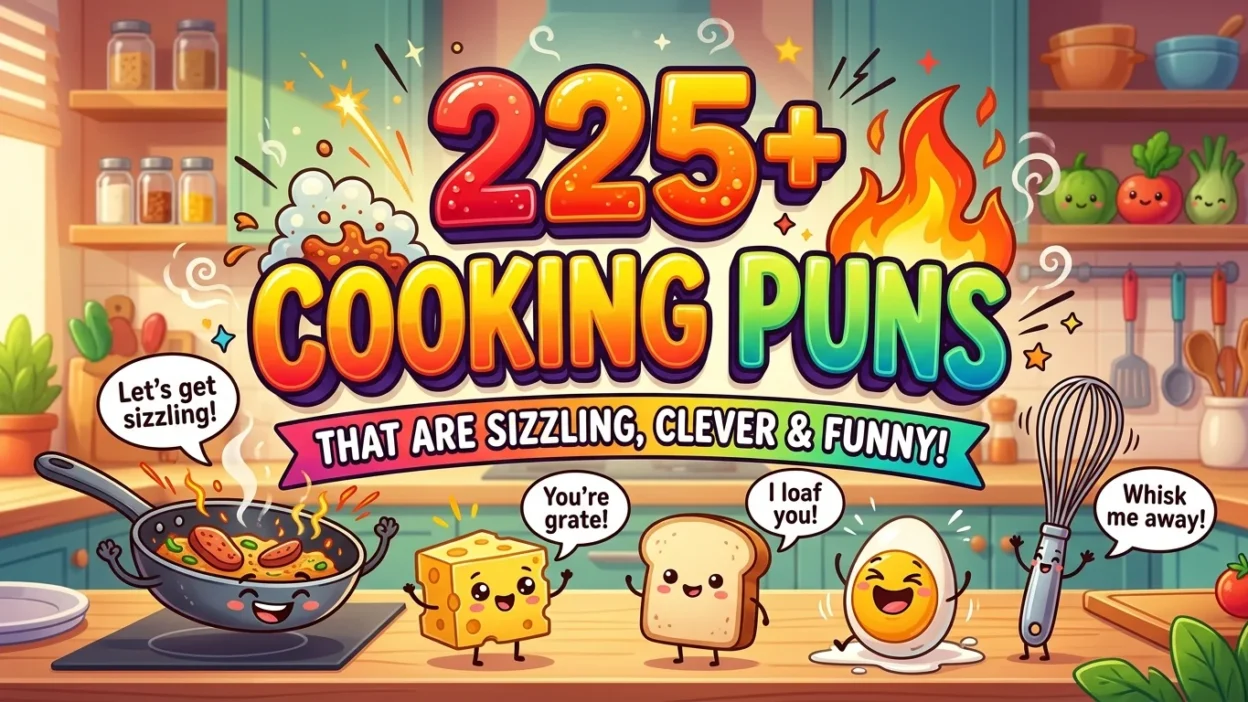 225+ Cooking Puns That Are Sizzling, Clever & Funny
