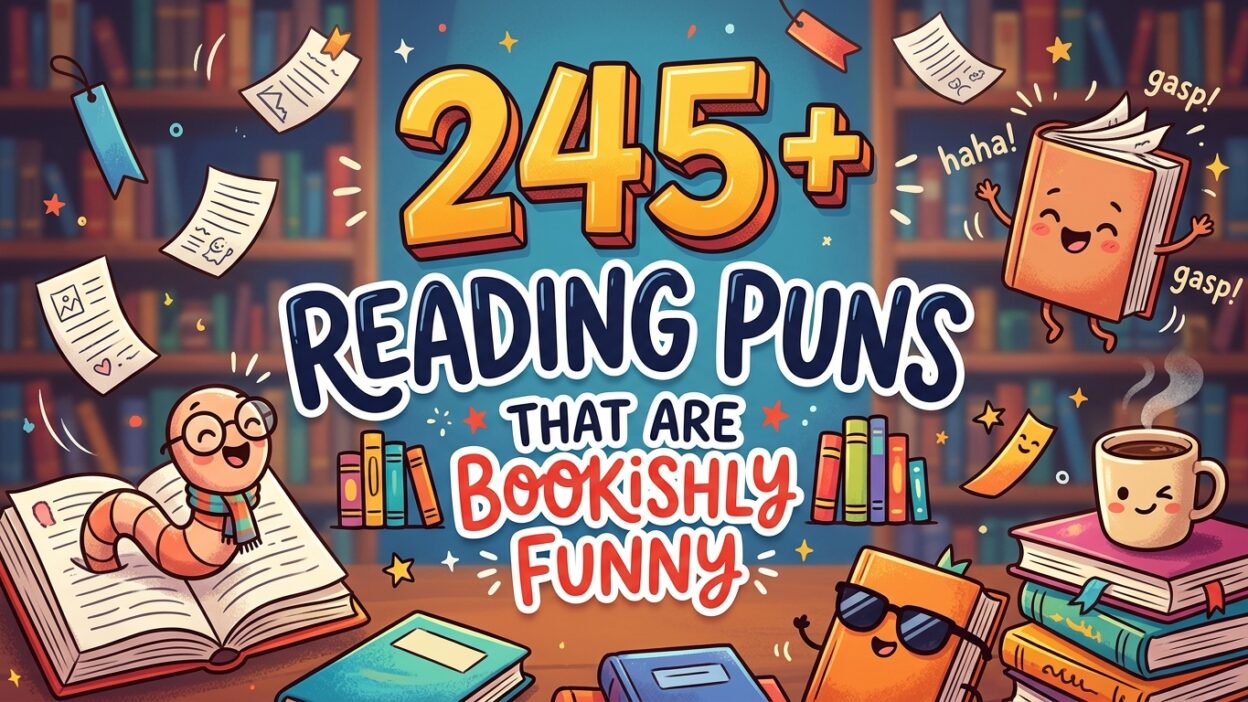 245+ Reading Puns That Are Bookishly Funny