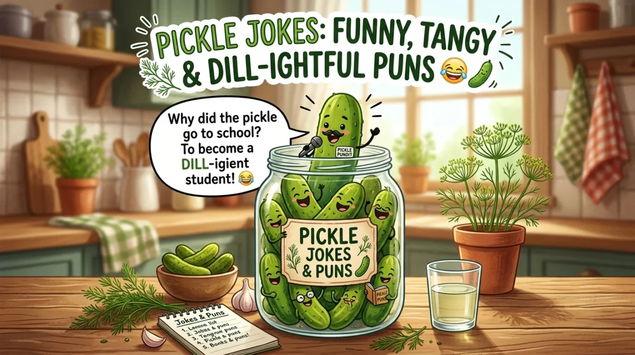 Pickle Jokes: Funny, Tangy & Dill-ightful Puns